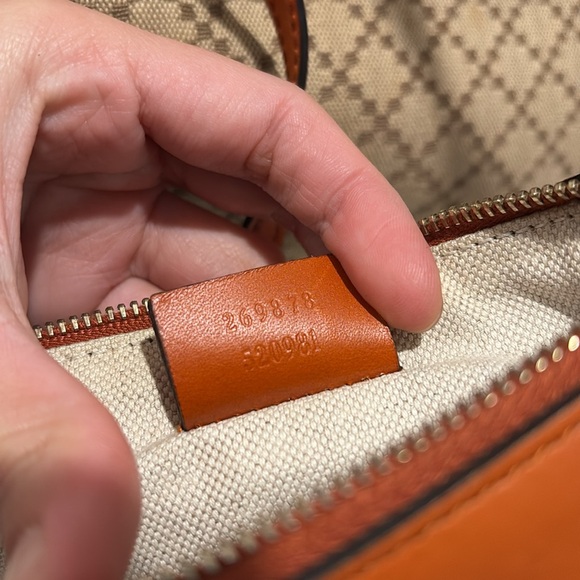 GUCCI with pouch Diamante Craft Hand Tote Bag Canvas Leather Beige - Picture 6 of 15